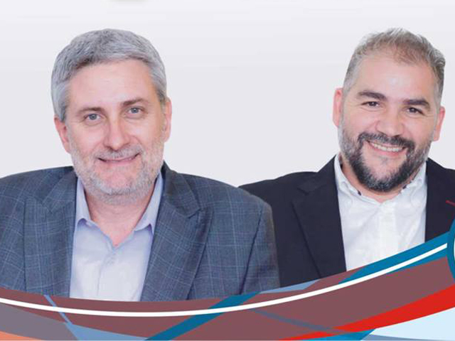 Dr. Chiabrando (izq.) y Dr. Mariscal, decano y vicedecano electos.